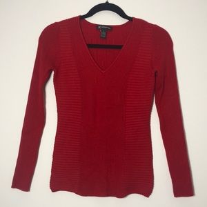 INC International Concepts Red Sweater